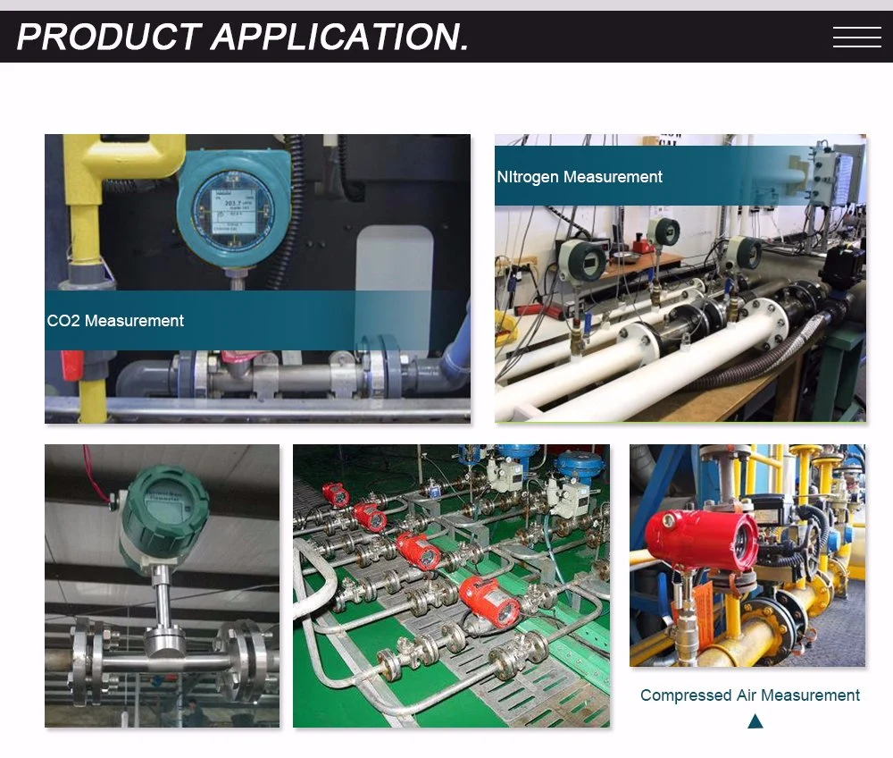 Thread Connection Thermal Gas Flowmeter Gas Mass Flow Meter for Oxygen